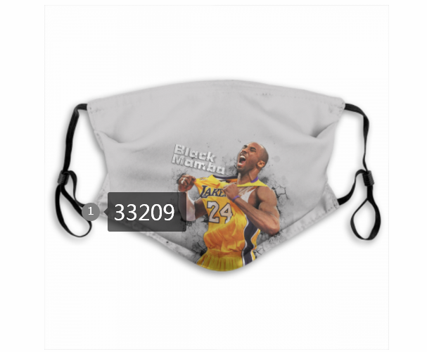 2021 NBA Los Angeles Lakers #24 kobe bryant 33209 Dust mask with filter->nba dust mask->Sports Accessory